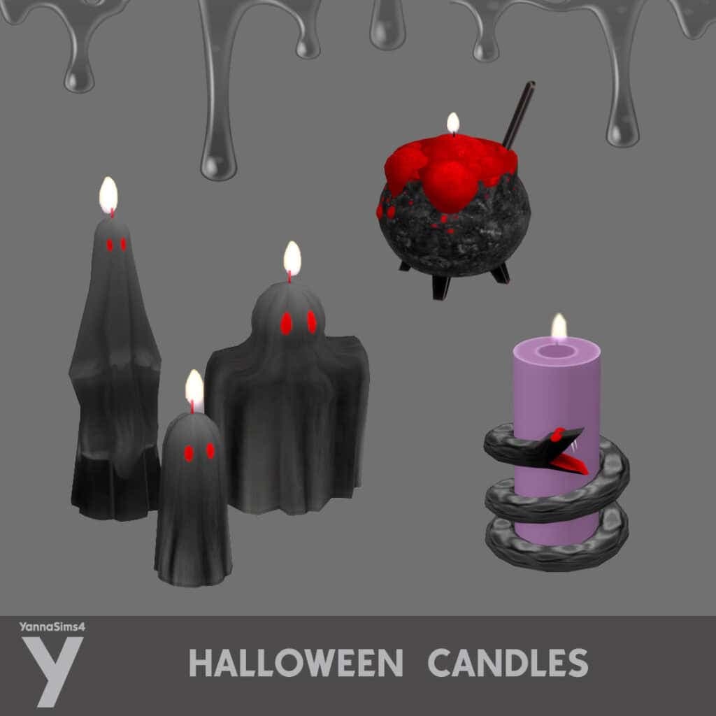 Halloween Candles – Ghosts, Witches and Snakes