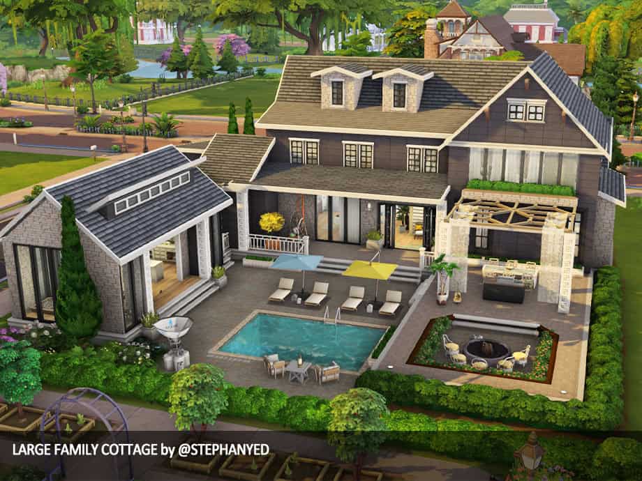 Modern Large Family Cottage House