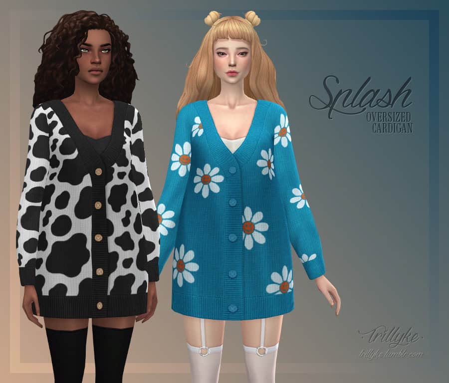 Splash Oversized Cardigan