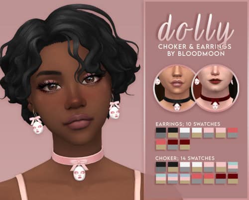 “Dolly” Choker & Earrings Set