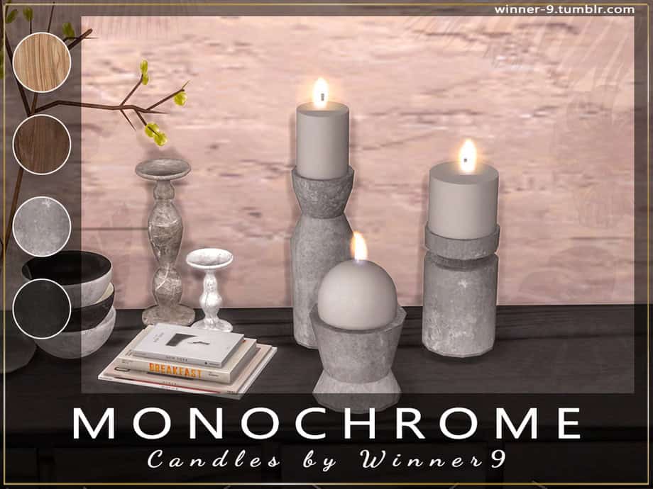 Monochrome Candles