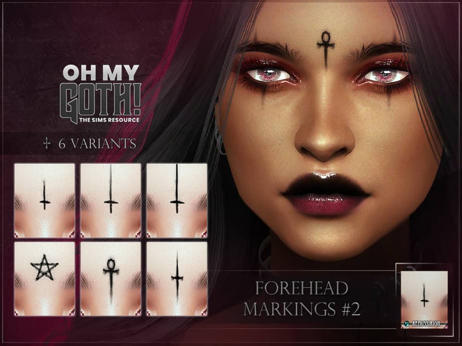 Oh My Goth – Forehead Markings 2