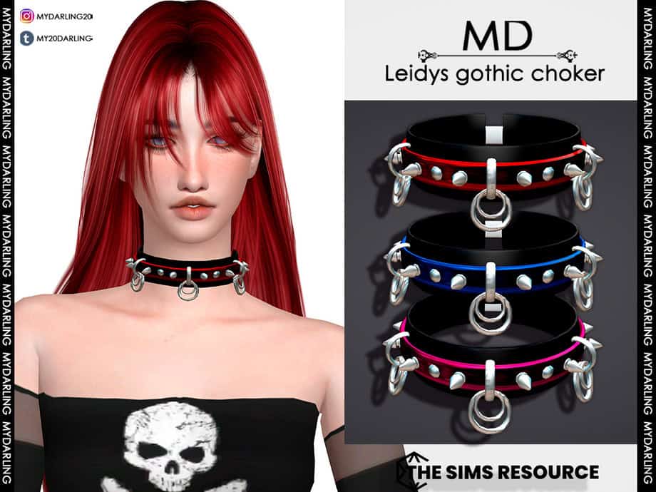Leidys Gothic Choker Women