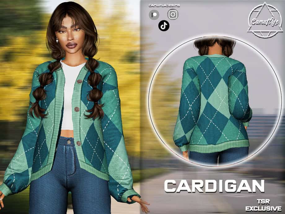 Set 411 – Cardigan and Top