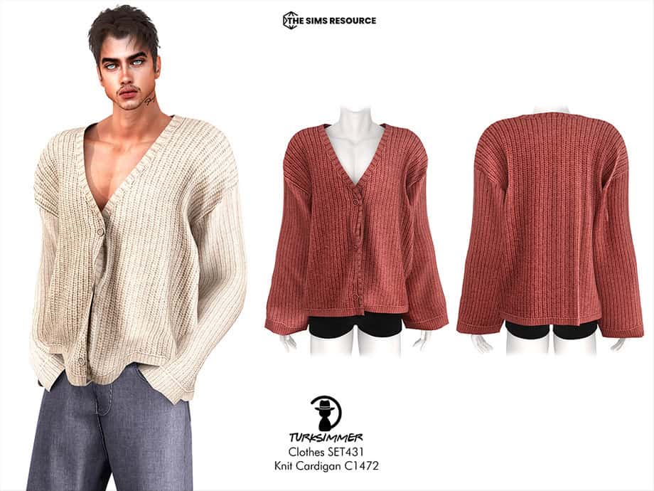 Clothes- Knit Cardigan