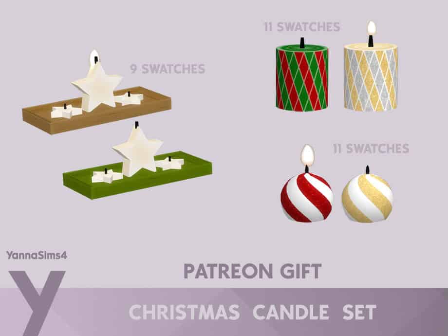 Patreon Gift – Christmas Candle Set