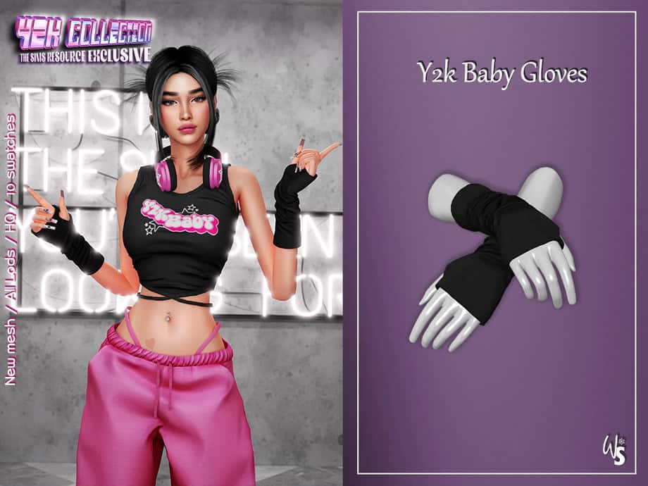 Y2K Baby Gloves