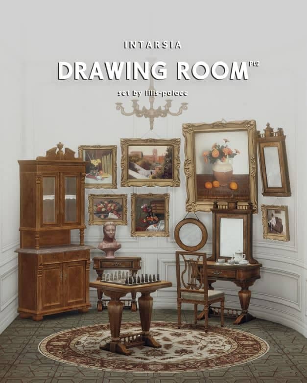 2 Intarsia Drawing Room Set Part 2