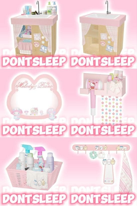 3 Kawaii Bathroom Set