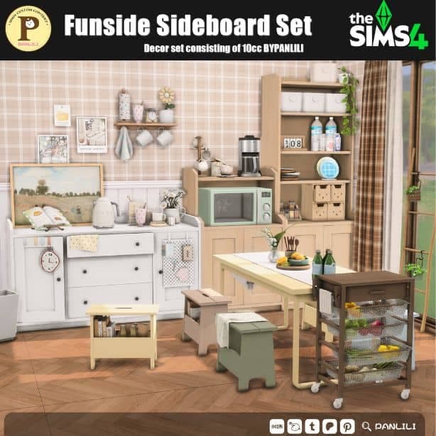 4 Funside Sideboard Decor Set