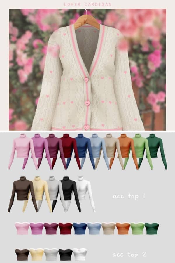 5 Lover Cardigan & Accessory Tops