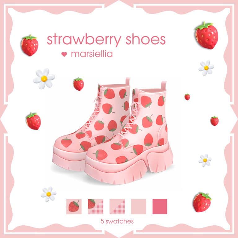 5 Strawberry Shoes CC