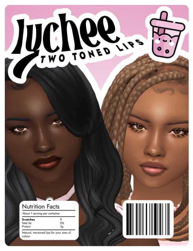 6 Lychee Two Toned Lips
