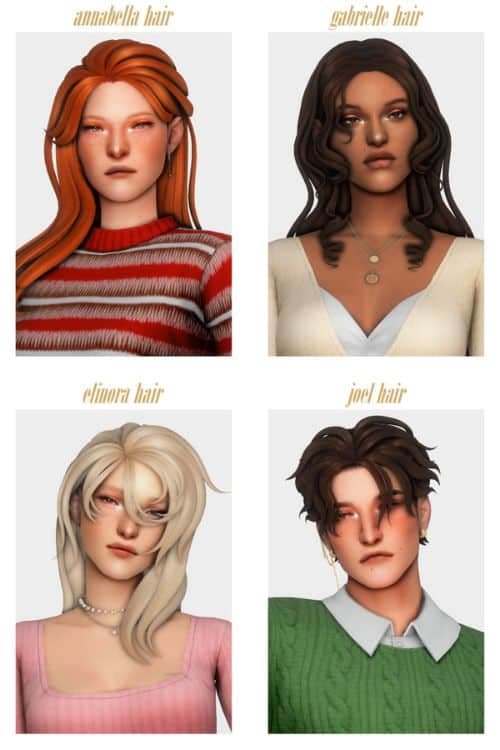 6 Winterfest CC Hairs