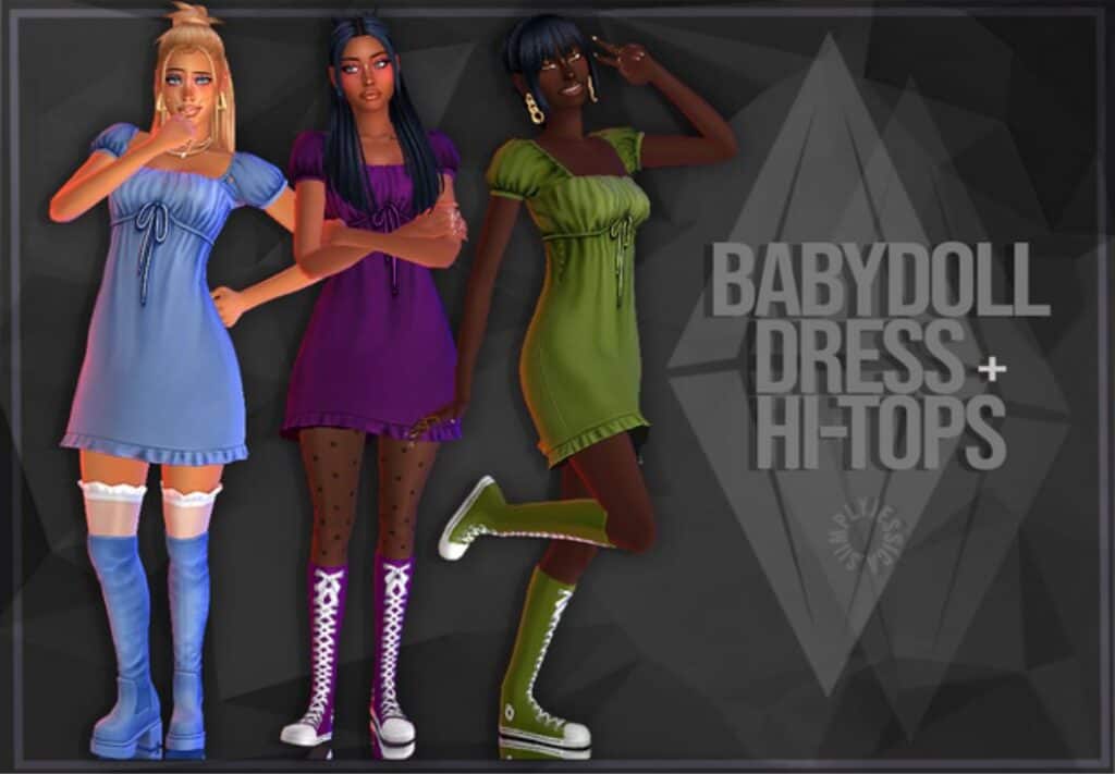 8 Babydoll Dress & Hi-Tops