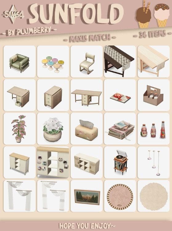 92 Sunfold Furniture Set