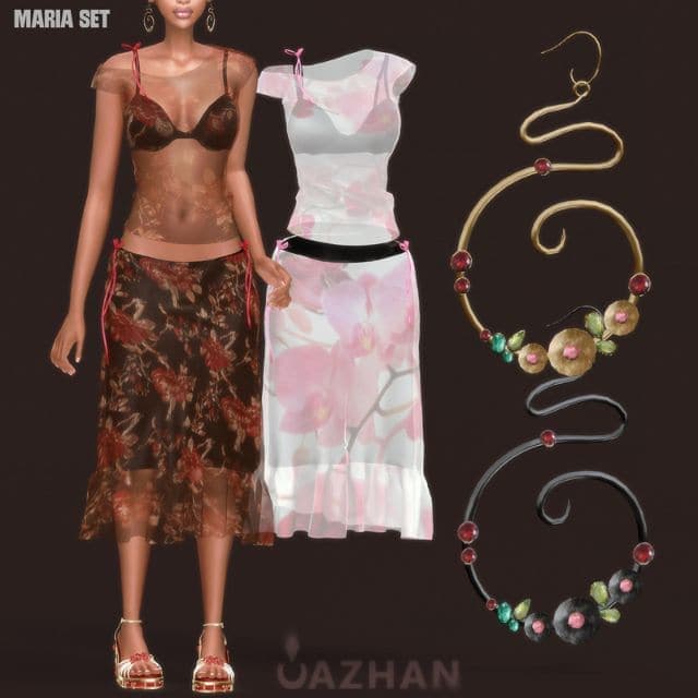94 Maria Top & Skirt Set