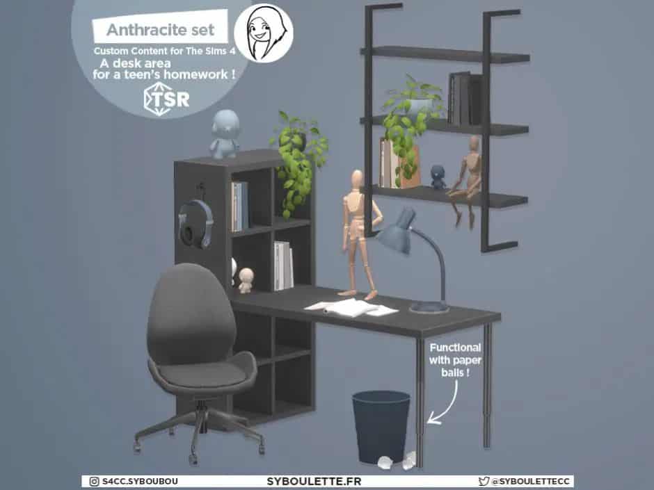 Anthracite Office CC Set