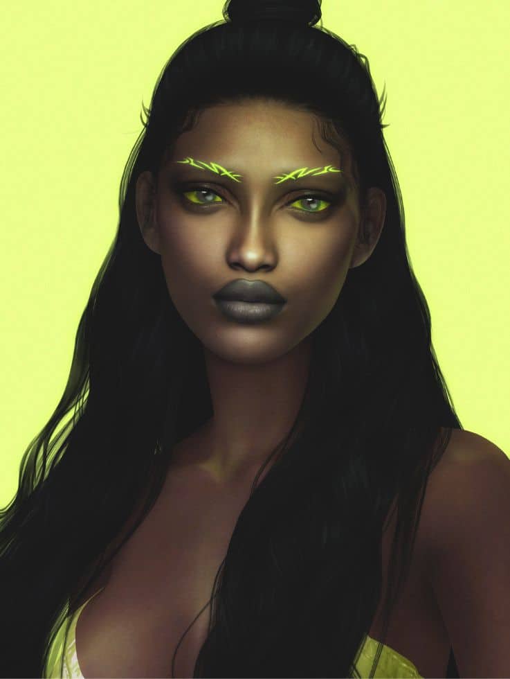 Artsy Sims 4 Eyebrows Set