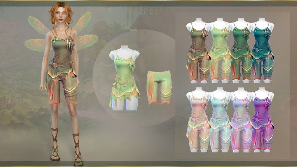 Aventurine Fairy Clothing Set