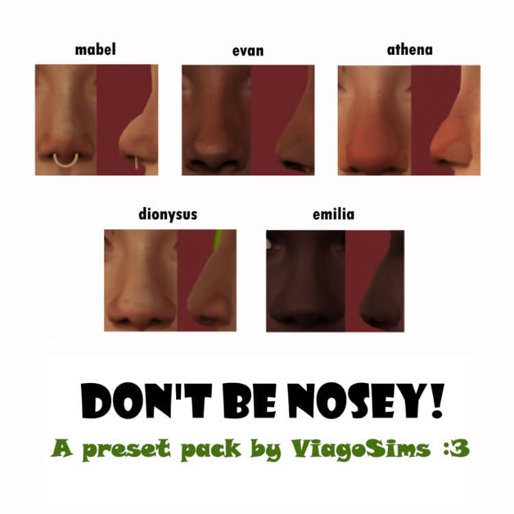 Don’t Be Nosey Preset Pack