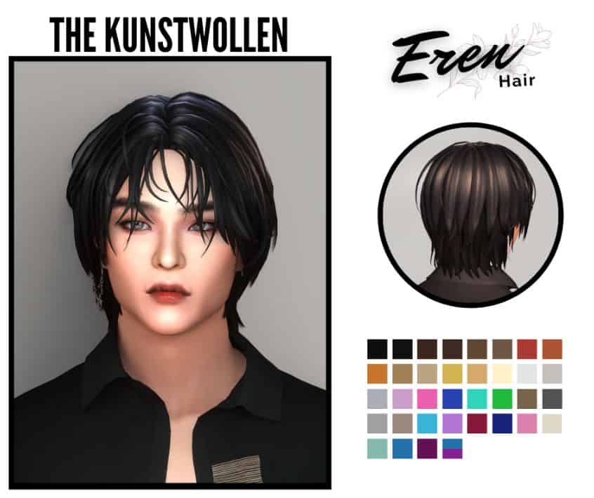 Eren Male Hairstyle CC