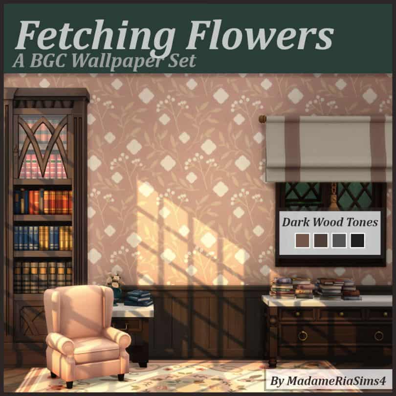 Fletching Flowers Wallpaper Set