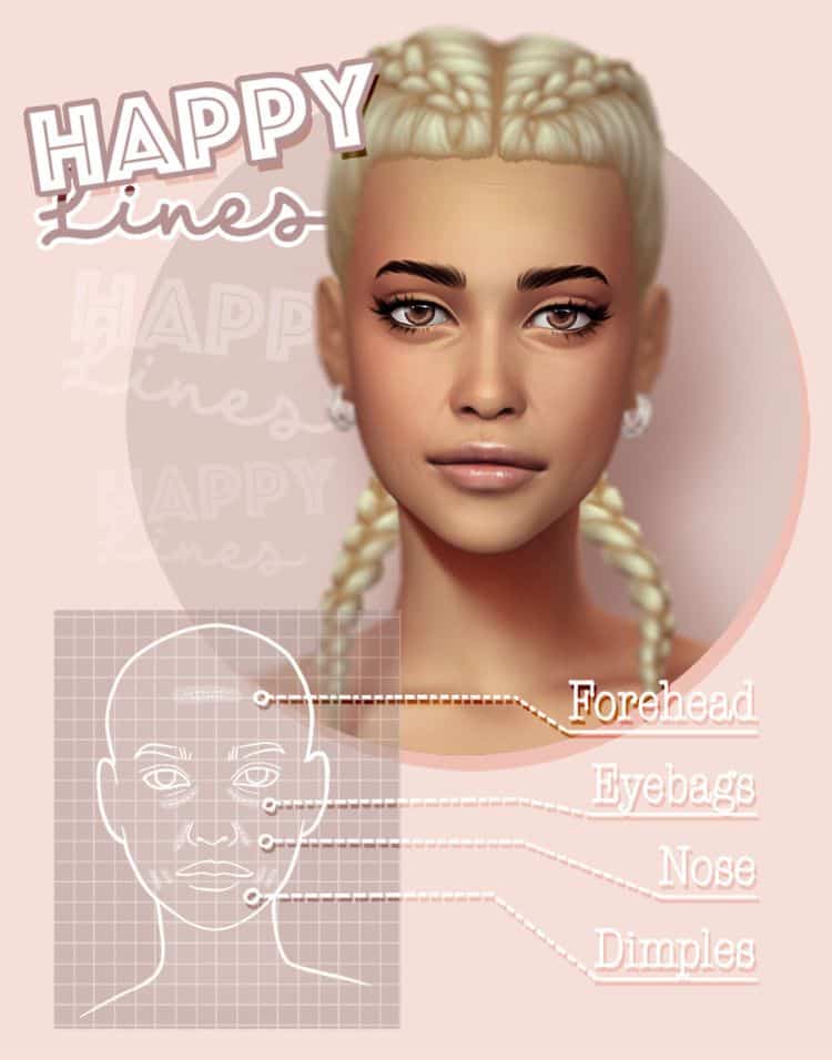 Happy Lines Skin Overlay