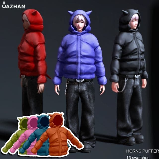 Horns Puffer Jacket