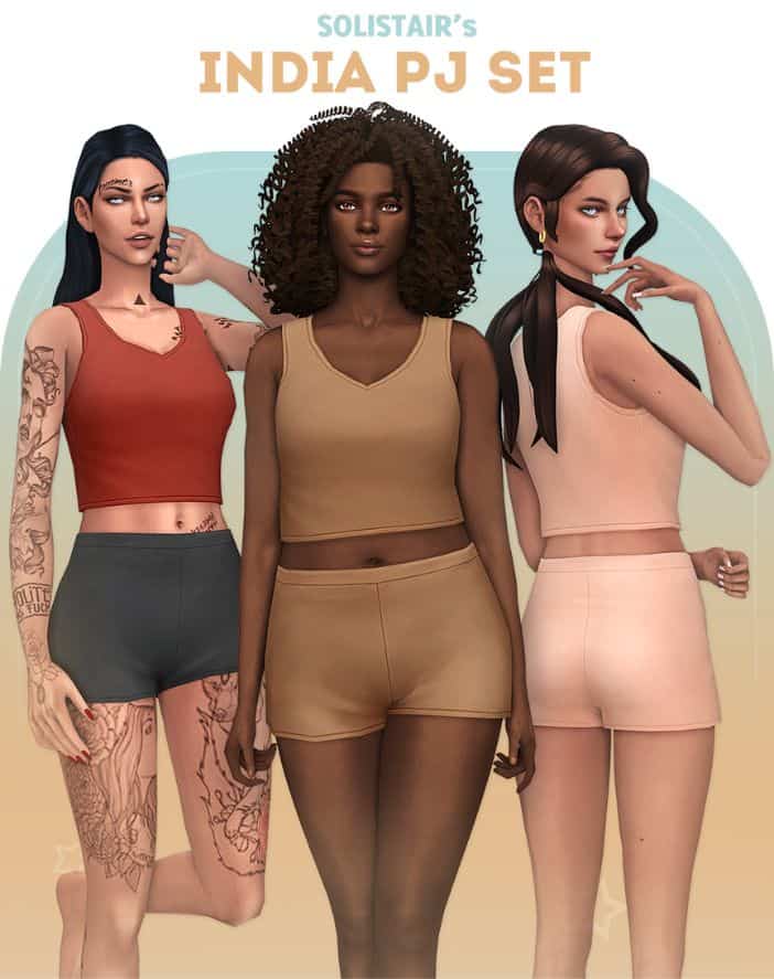 India PJ Set for Sims 4