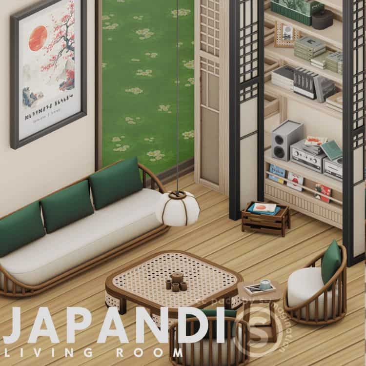 Japandi Living Room Furniture Pack