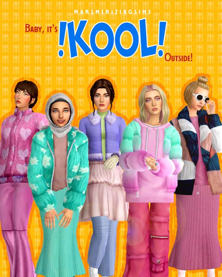 KOOL Sims 4 Winter CC Set