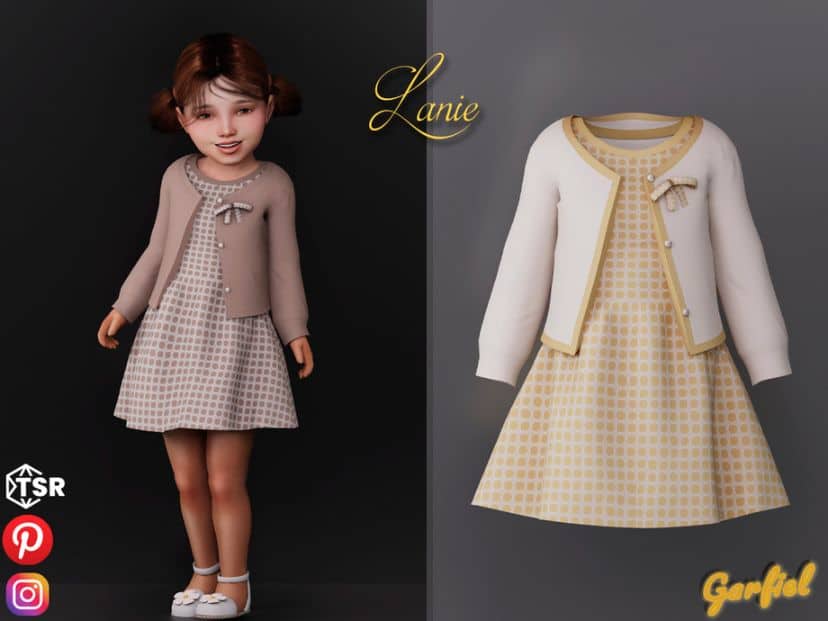 Lanie Plaid Dress and Cardigan