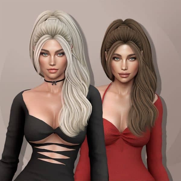Long Wavy High Ponytail