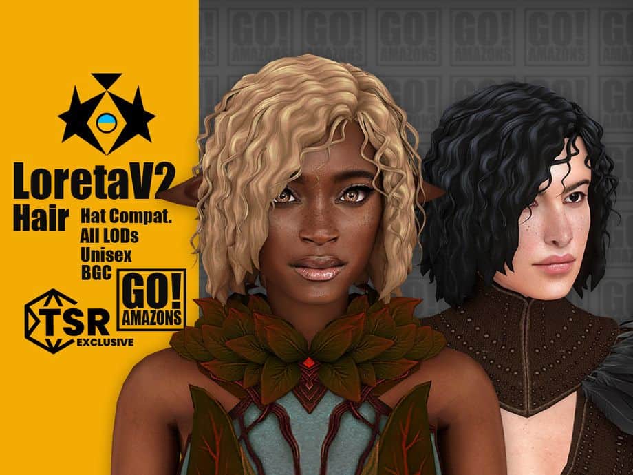 Loreta Curly Hair Bob V2