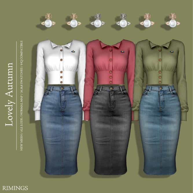 Lovely Autumn Clothing Set