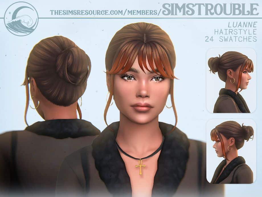 Luanne Hairstyle – Bun Version