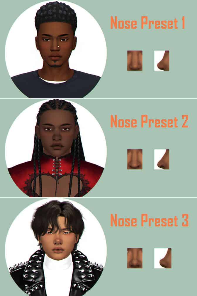 Male Nose Presets