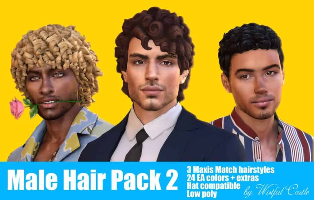 Male Sims 4 Hair CC Pack