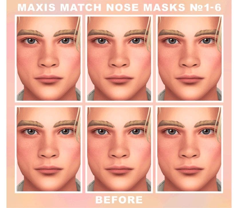 Maxis Match Nose Masks