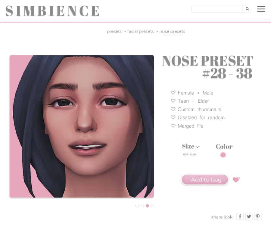 Nose Preset Pack #28-38