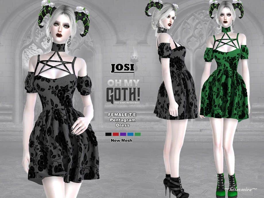 Oh My Goth Pentagram Dress
