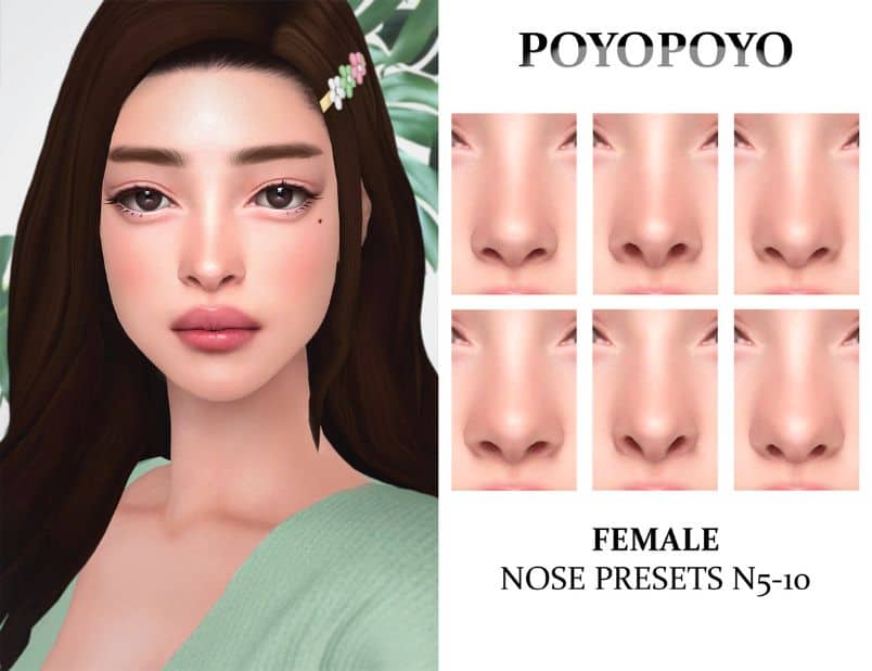 Presets for Female Sims Noses