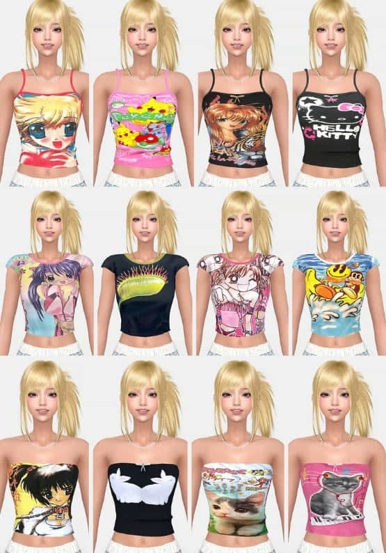 Print Tops Set