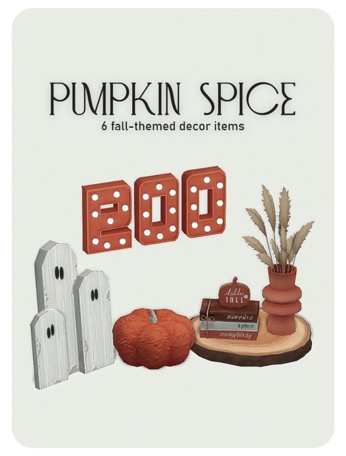 Pumpkin Spice Decor Items