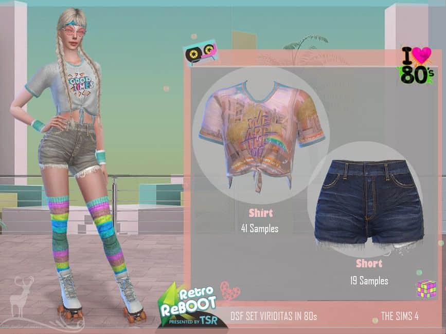 Retro Roller Skating Outfit