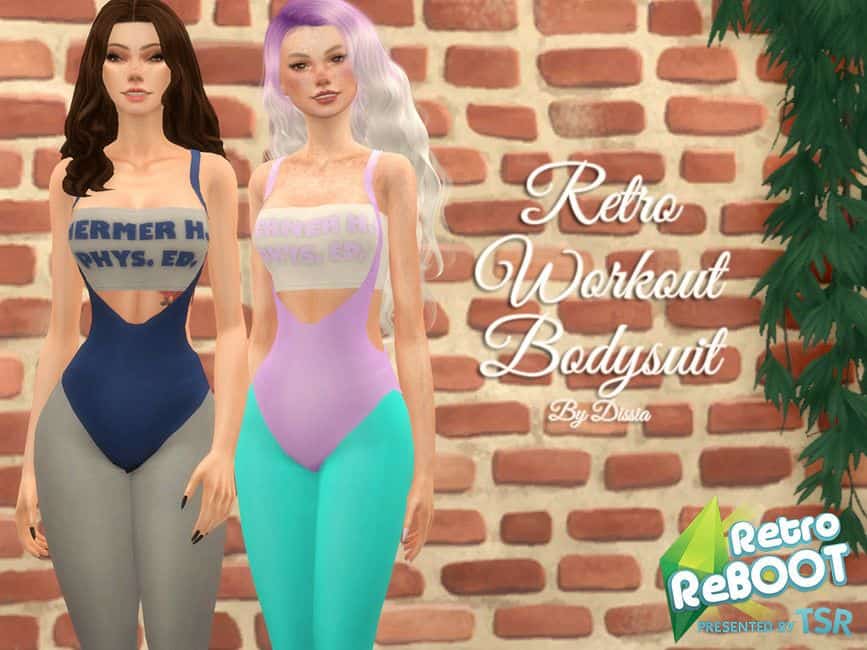 Sims 4 70s Workout Outfit