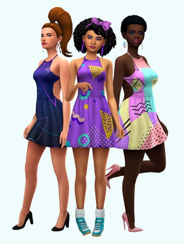 Sims 4 80s Dresses
