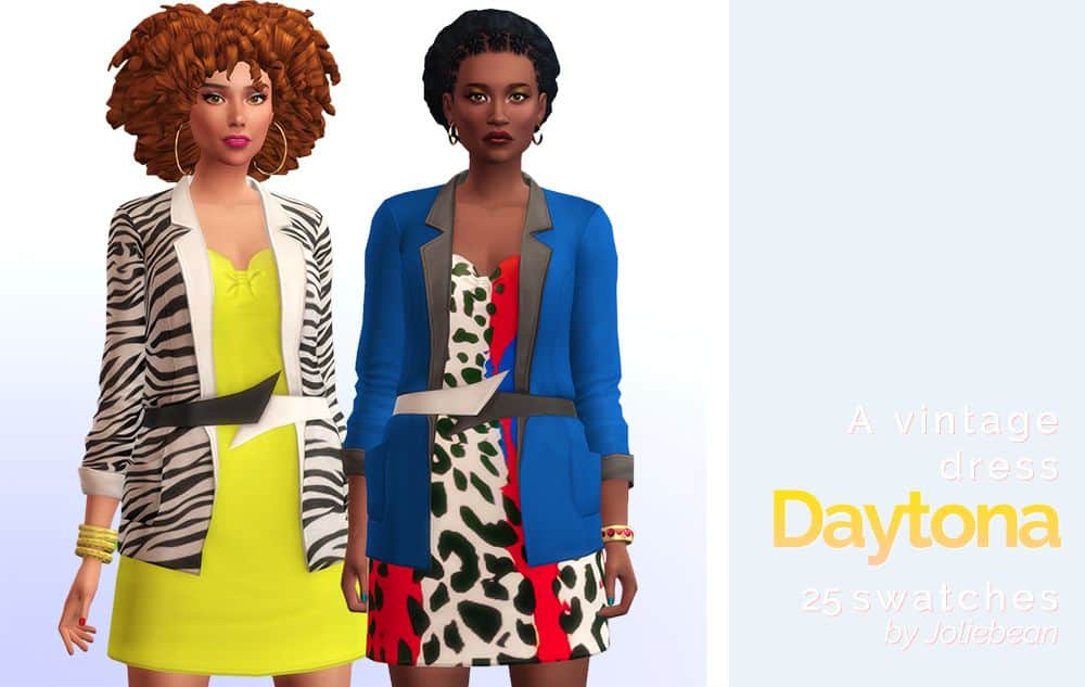Sims 4 80s Vintage Dress