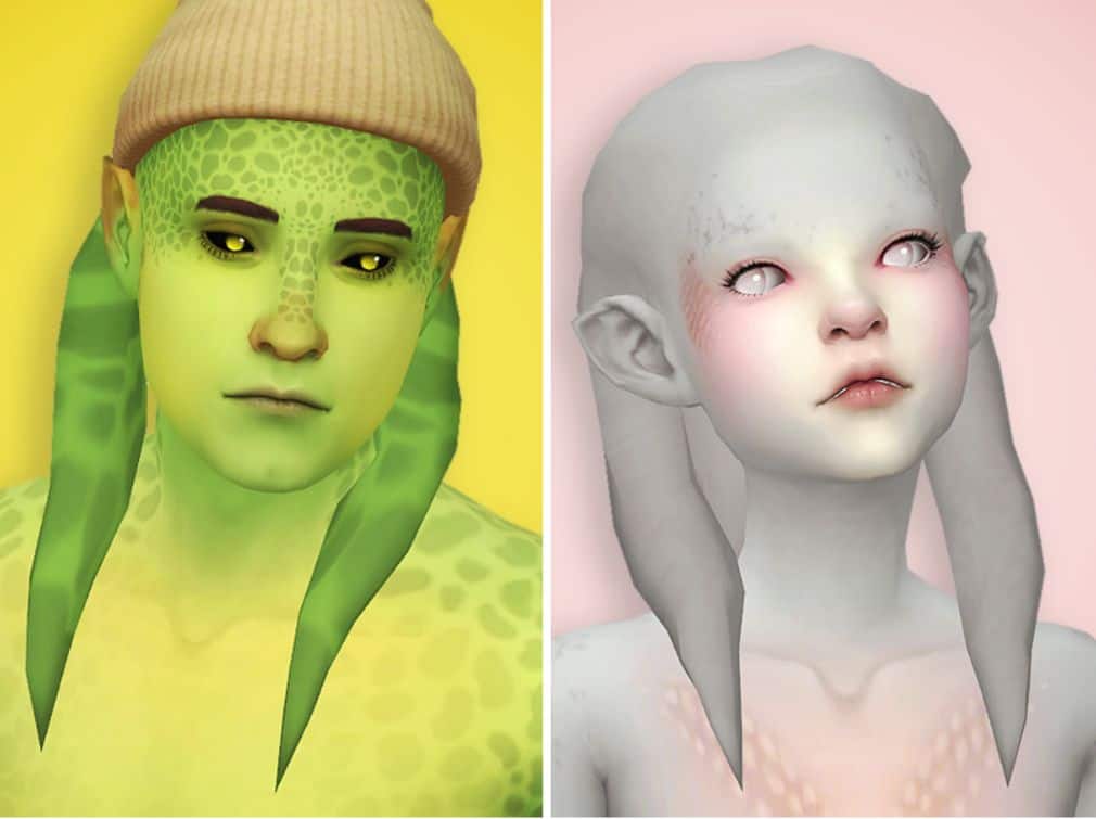 Sims 4 Alien Hair CC